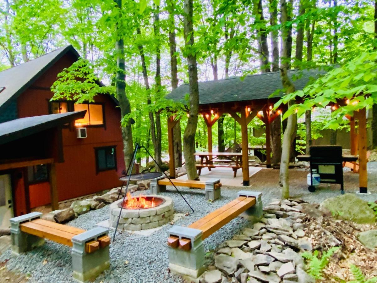 Lakeview Cabin In The Hideout Lake Ariel Exterior photo